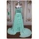 Marina Pearl Aqua Straight Two Pieces Dress