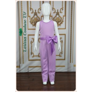 Lucia Lilac Girl Jumpsuit