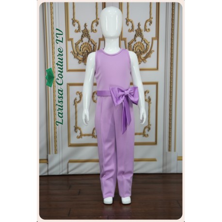 Lucia Lilac Girl Jumpsuit