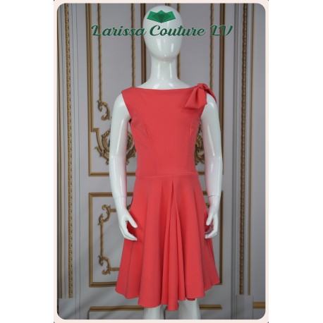 Amara Coral Girl Dress