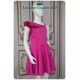 Reagan Cerise Color Scuba Girl Dress