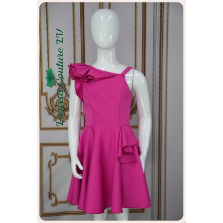 Reagan Cerise Color Scuba Girl Dress