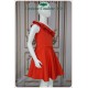 Ximena Scuba Orange Girl Dress