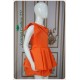 River Orange Satin Girl Party Dress