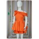 River Orange Satin Girl Party Dress