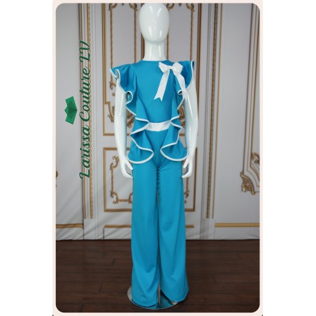 Kehlani Vivid Cerulean Girl Jumpsuit