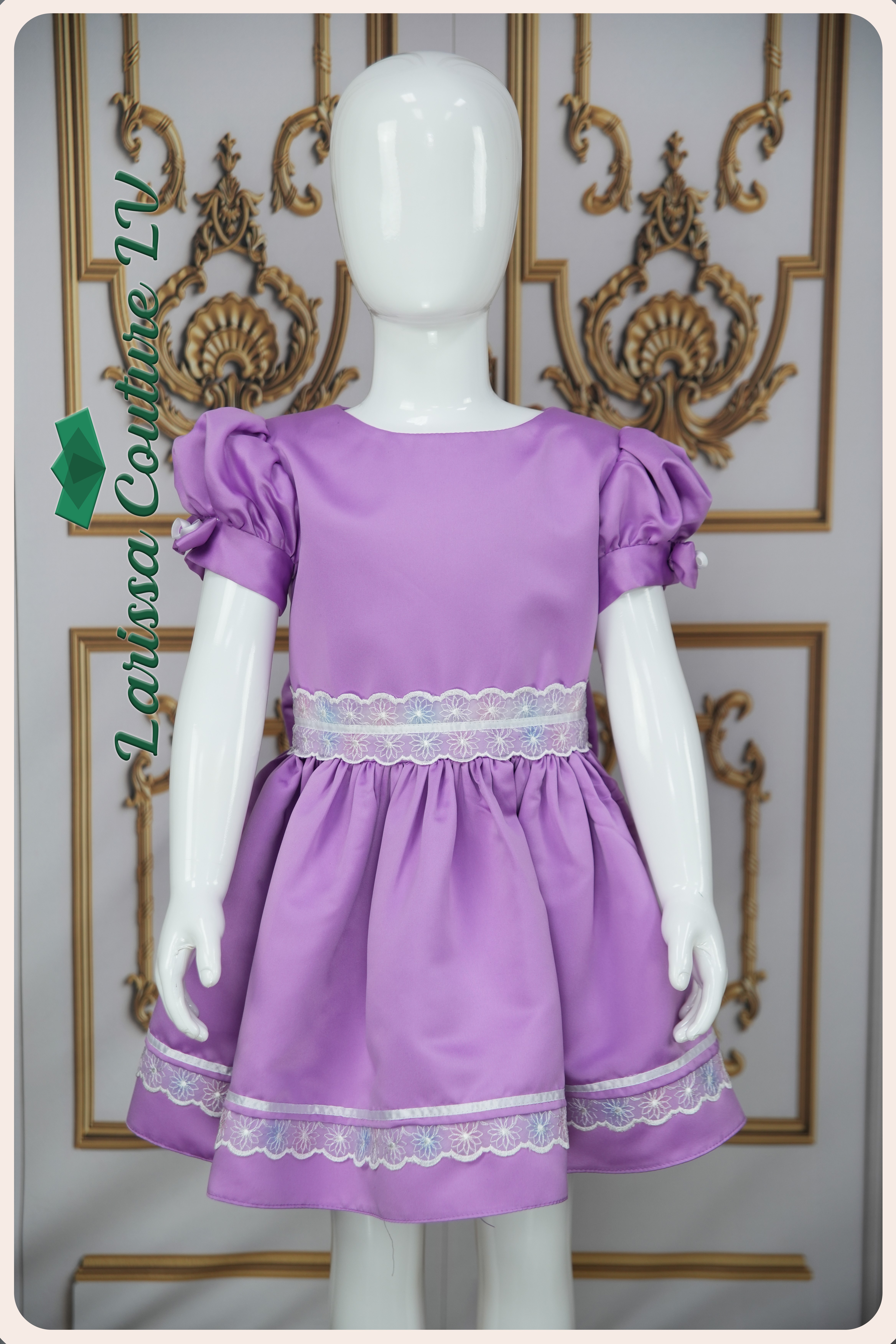 open lace back dress Wedtrend Women Sparkly Purple Party Dress with Short Sleeves A-Line V-Neck Formal Evening Dress, Purple / M
