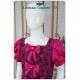 Amaya Cerise Brocade Party Wear Girl Dress