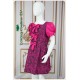 Amaya Cerise Brocade Party Wear Girl Dress