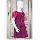 Amaya Cerise Brocade Party Wear Girl Dress