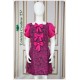 Amaya Cerise Brocade Party Wear Girl Dress