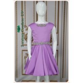 Brianna Pastel Violet Party Wear Girl Dress