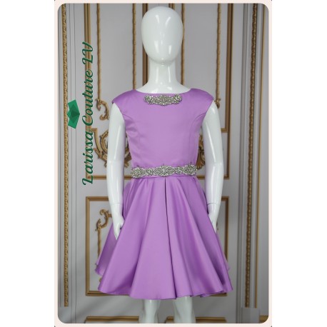 Brianna Pastel Violet Party Wear Girl Dress