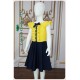 June Yellow/Navy Party Wear Girl Dress