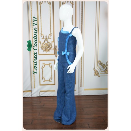 Rosalie Celestial Blue Girl Jumpsuit