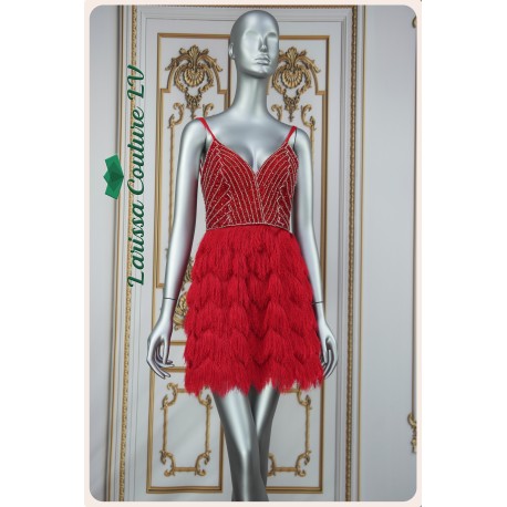 Londyn Red Short Dress