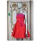 Kailani Red Pink Satin Short Dress