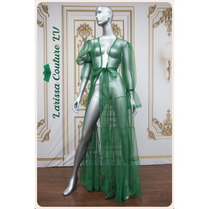 Hallie See Thru English Netting Duster