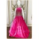 Hot Pink Velvet Gown