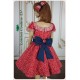 Oaklynn Red Polka Dot Girl Dress