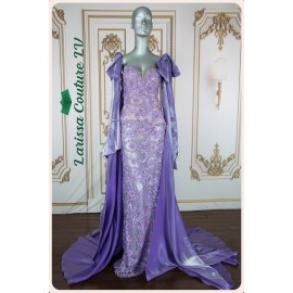 Journee Straight Dress Purple Lace