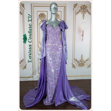 Journee Straight Dress Purple Lace