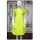 Talia Neon Yellow Girl Dress