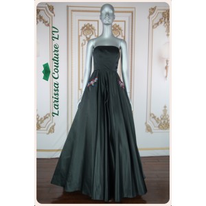 Milani Mikado Black Ball Gown