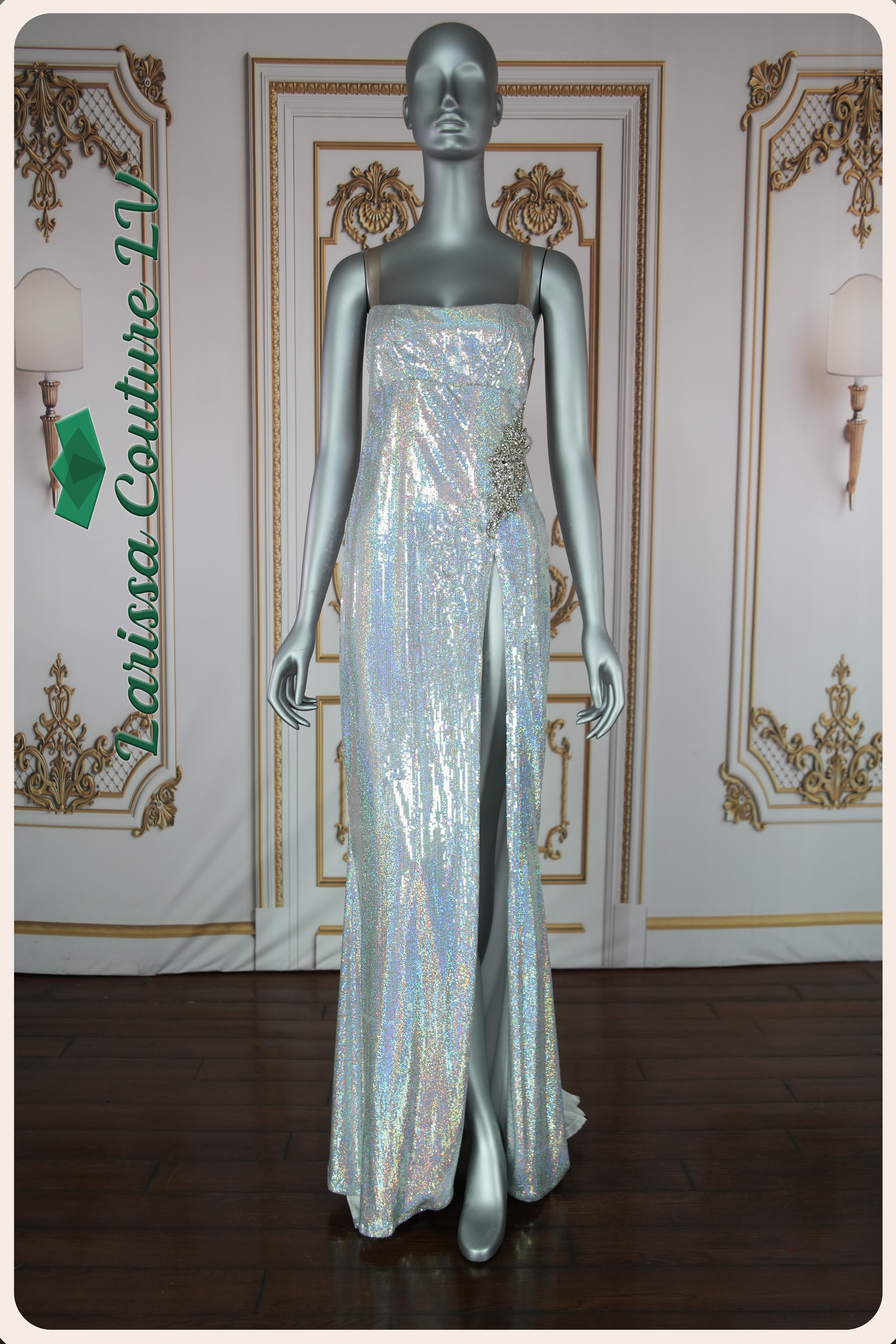 silver liquid dress Liquid silver metallic dress