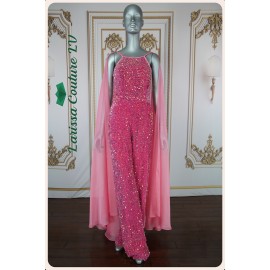 Tatum Velvet Sequin Pink Jumpsuit